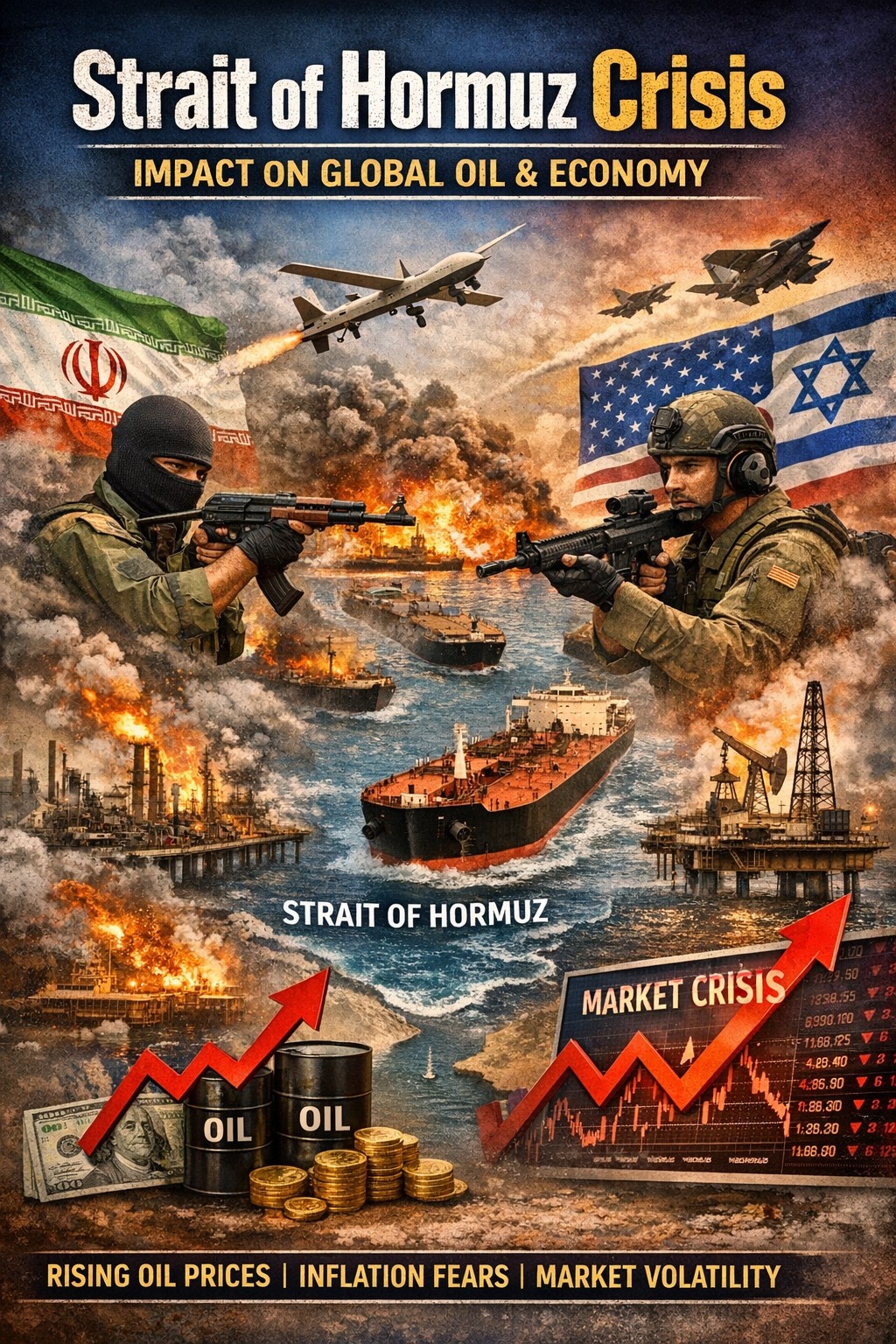 Strait of Hormuz Crisis: Economic Impact of US–Israel–Iran Conflict on Global Oil and Markets