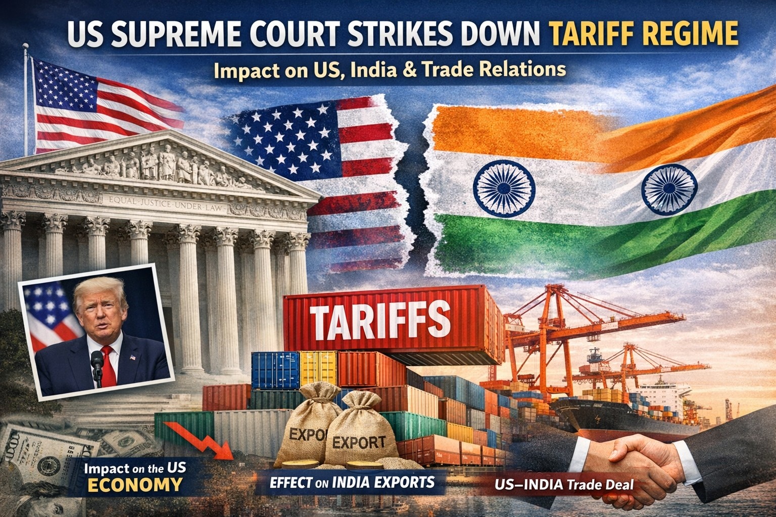 US Supreme Court Tariff Ruling 2026: Impact on US Economy, India, and Bilateral Trade Relations