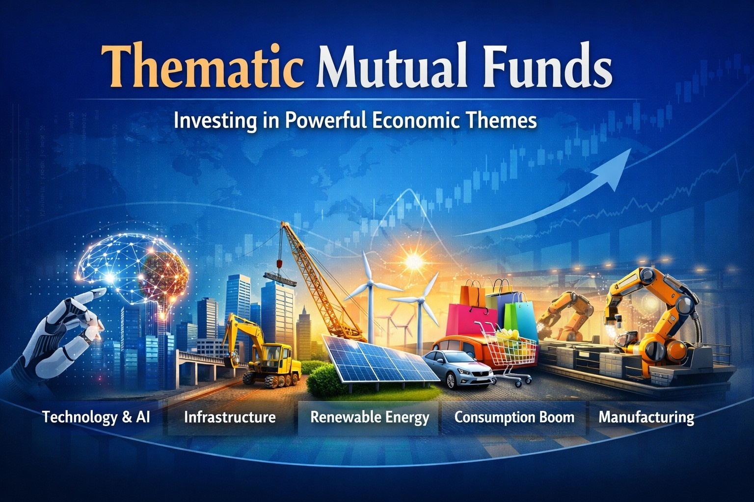 Thematic Mutual Funds: Meaning, Types, Benefits and Investment Strategy